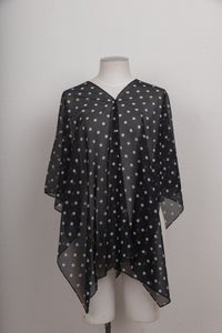 CHAMELEON_BEACH SHAWL PEARL BUTTON COVER UP _ BEACH SHAWL PEARL BUTTON COVER UP _ Ebony Boutique NZ