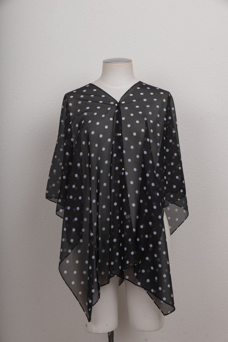 CHAMELEON_BEACH SHAWL PEARL BUTTON COVER UP _ BEACH SHAWL PEARL BUTTON COVER UP _ Ebony Boutique NZ