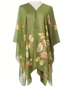 CHAMELEON_BEACH SHAWL PEARL BUTTON COVER UP _ BEACH SHAWL PEARL BUTTON COVER UP _ Ebony Boutique NZ