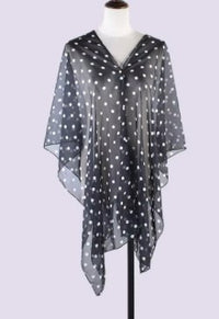 CHAMELEON_BEACH SHAWL PEARL BUTTON COVER UP _ BEACH SHAWL PEARL BUTTON COVER UP _ Ebony Boutique NZ