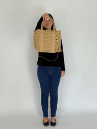 CHAMELEON_RAFFIA BEACH BAG CROSSBODY STRAP _ RAFFIA BEACH BAG CROSSBODY STRAP _ Ebony Boutique NZ
