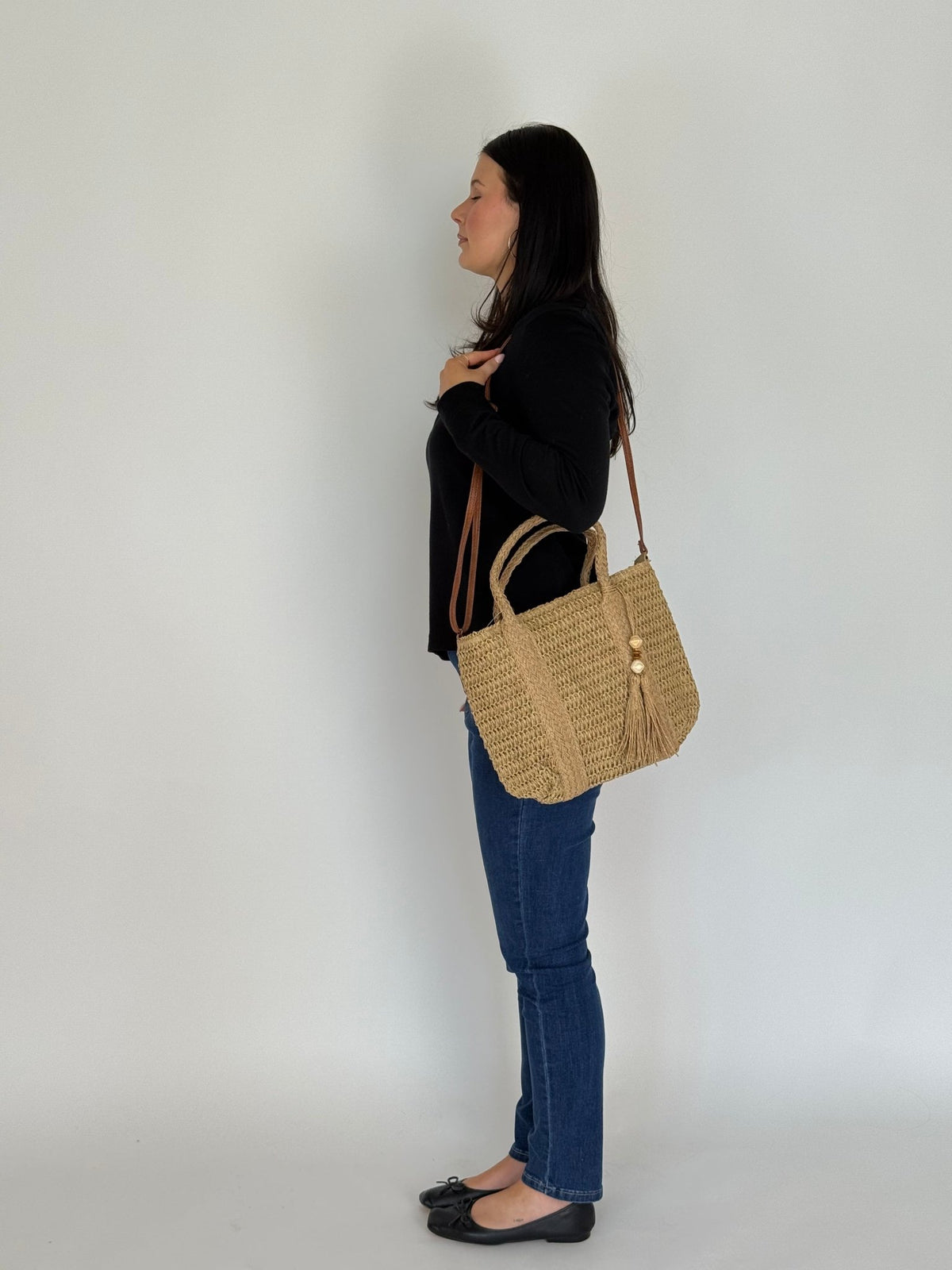 CHAMELEON_RAFFIA BEACH BAG CROSSBODY STRAP _ RAFFIA BEACH BAG CROSSBODY STRAP _ Ebony Boutique NZ