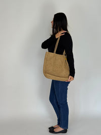 CHAMELEON_RAFFIA BEACH BAG TOTE _ RAFFIA BEACH BAG TOTE _ Ebony Boutique NZ