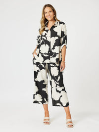 CLARITY_BARCELONA PANT BLACK/NATURAL _ BARCELONA PANT BLACK/NATURAL _ Ebony Boutique NZ