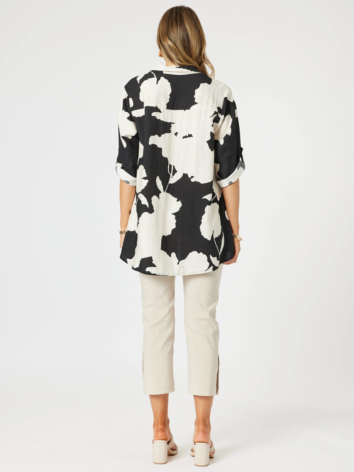 CLARITY_BARCELONA SHIRT BLACK/NATURAL _ BARCELONA SHIRT BLACK/NATURAL _ Ebony Boutique NZ