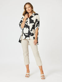 CLARITY_BARCELONA SHIRT BLACK/NATURAL _ BARCELONA SHIRT BLACK/NATURAL _ Ebony Boutique NZ
