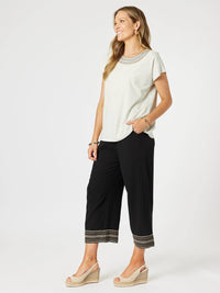 CLARITY_CROSS STITCH TEE NATURAL _ CROSS STITCH TEE NATURAL _ Ebony Boutique NZ