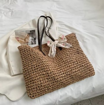 DUNE ROAD_BEACH BAG RAFFIA ZIP UP _ BEACH BAG RAFFIA ZIP UP _ Ebony Boutique NZ