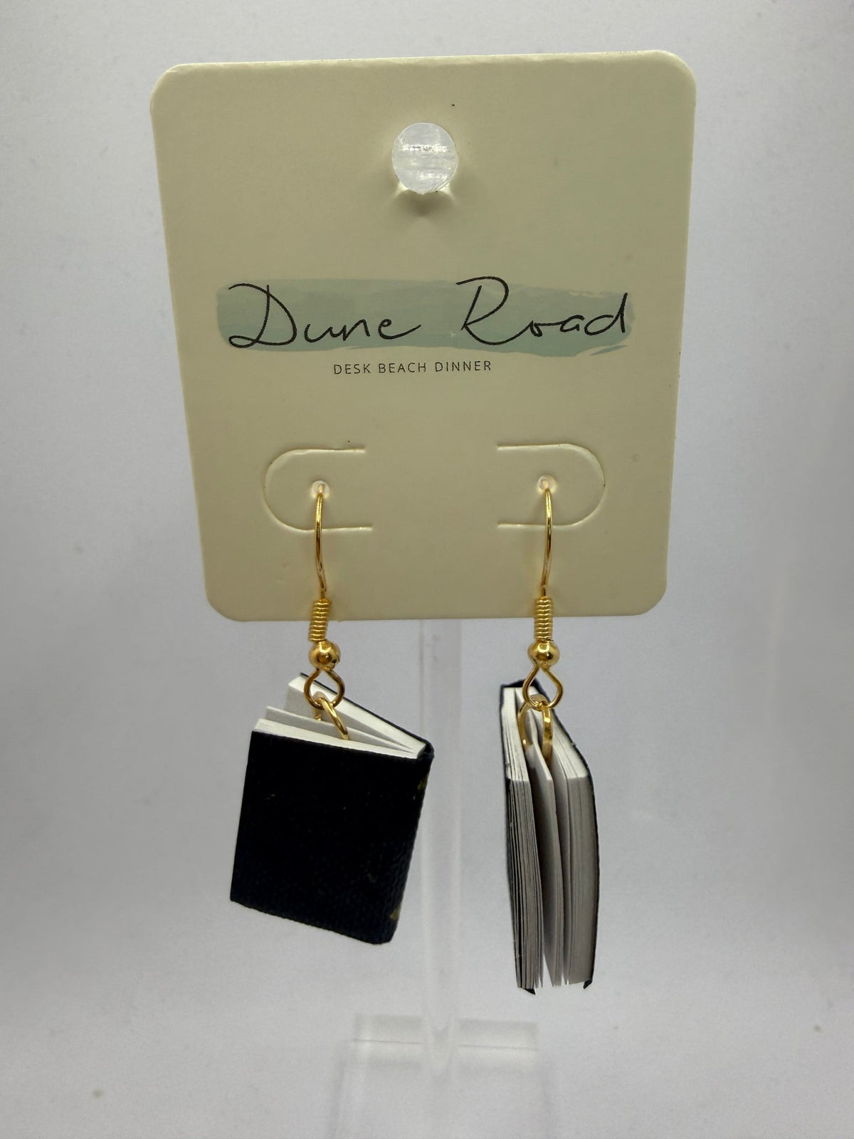 DUNE ROAD_BOOK EARRINGS BLUE _ BOOK EARRINGS BLUE _ Ebony Boutique NZ
