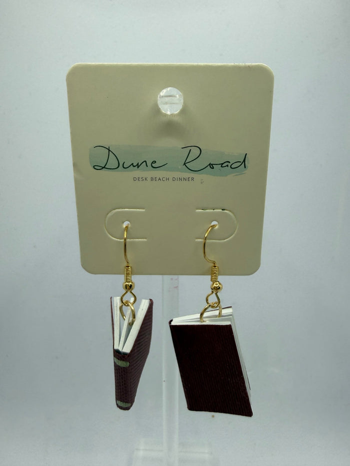 DUNE ROAD_BOOK EARRINGS GREEN _ BOOK EARRINGS GREEN _ Ebony Boutique NZ