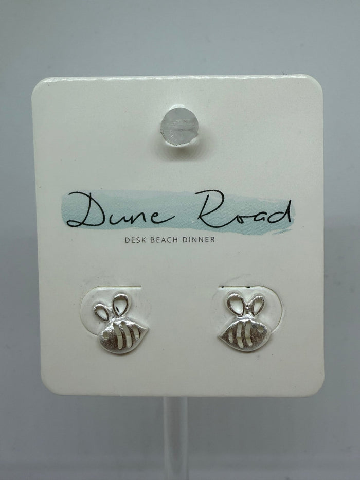 DUNE ROAD_BUZZY BEE SILVER EARRNGS STUD _ BUZZY BEE SILVER EARRNGS STUD _ Ebony Boutique NZ