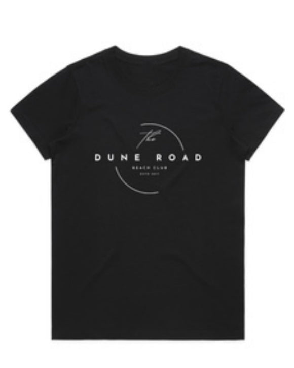 DUNE ROAD_CIRCLE LOGO ORGANIC COTTON TEE _ CIRCLE LOGO ORGANIC COTTON TEE _ Ebony Boutique NZ