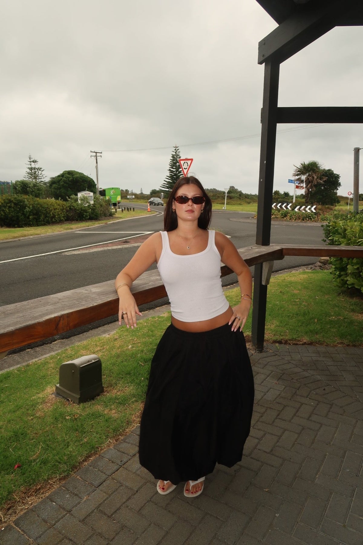 DUNE ROAD_DUNE ROAD BUBBLE HEM MAXI SKIRT _ DUNE ROAD BUBBLE HEM MAXI SKIRT _ Ebony Boutique NZ