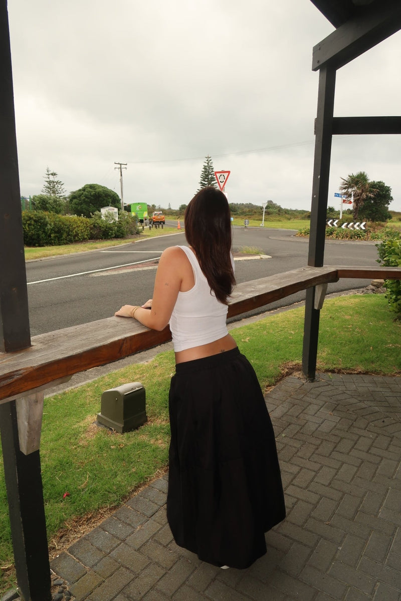 DUNE ROAD_DUNE ROAD BUBBLE HEM MAXI SKIRT _ DUNE ROAD BUBBLE HEM MAXI SKIRT _ Ebony Boutique NZ