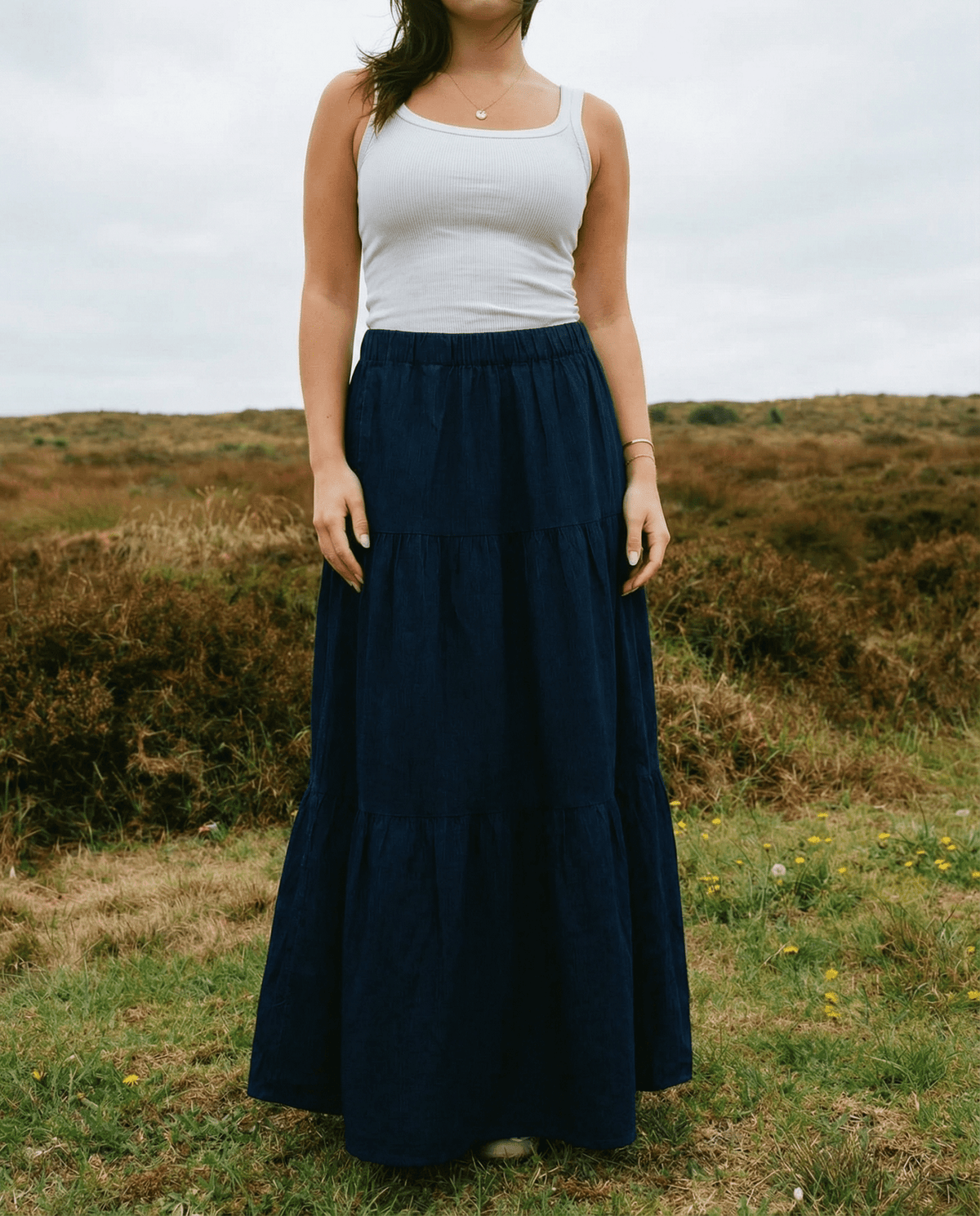 DUNE ROAD DENIM TIERED MAXI SKIRT_by_DUNE ROAD_women's_in_New Zealand_ DUNE ROAD DENIM TIERED MAXI SKIRT _