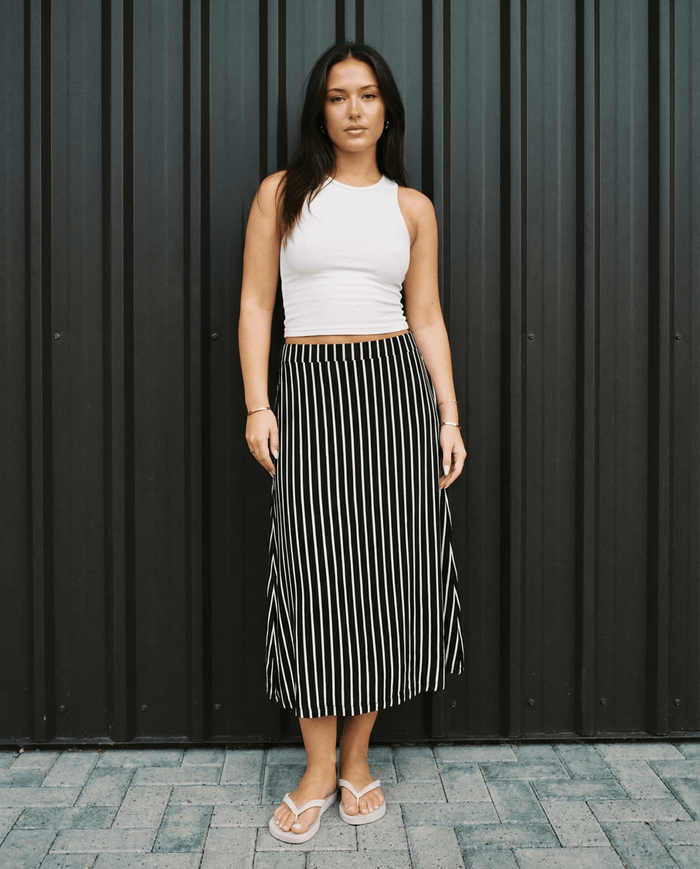 DUNE ROAD VERTICAL STRIPE SKIRT_by_DUNE ROAD_women's_in_New Zealand_ DUNE ROAD VERTICAL STRIPE SKIRT _