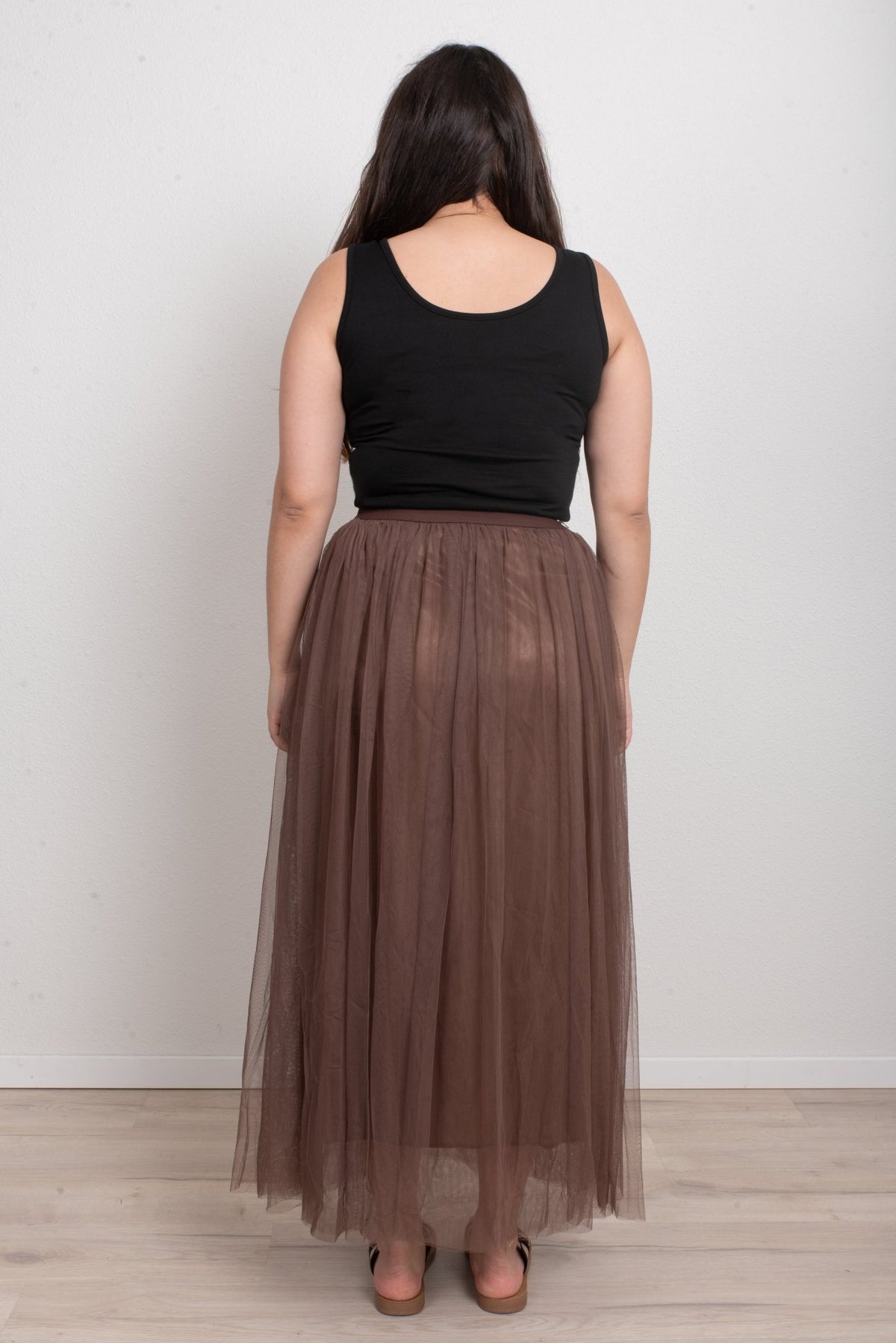 DUNE ROAD_FAIRYTALE 3 LAYER TULLE MESH SKIRT CHOCOLATE _ FAIRYTALE 3 LAYER TULLE MESH SKIRT CHOCOLATE _ Ebony Boutique NZ