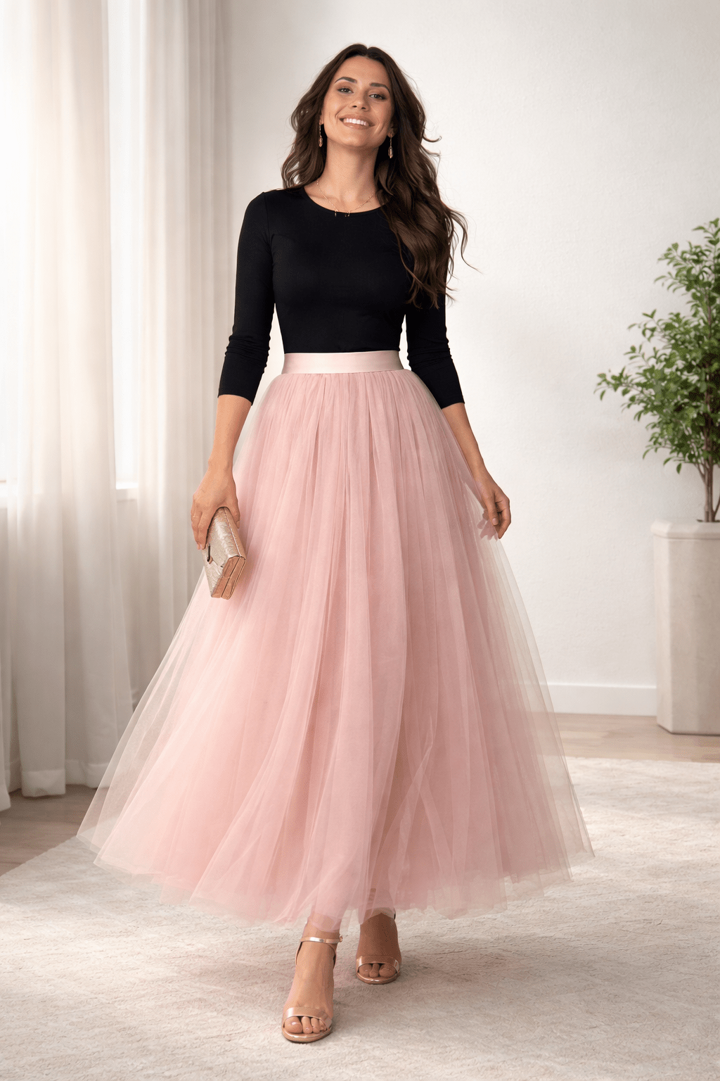 FAIRYTALE 3 LAYER TULLE MESH SKIRT PINK_by_DUNE ROAD_women's_in_New Zealand_ FAIRYTALE 3 LAYER TULLE MESH SKIRT PINK _