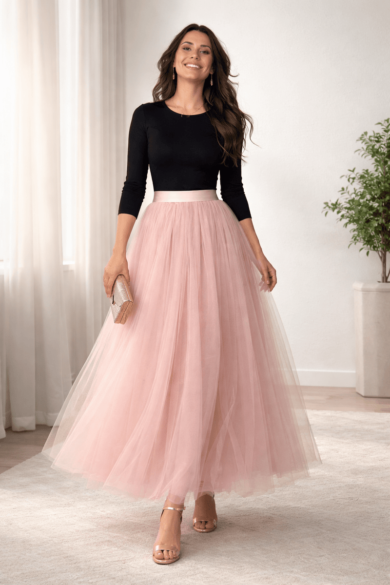 Dune Road Fairytale 3 Layer Tulle Skirt Pink | Ebony Boutique NZ