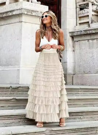 FAIRYTALE TIERED RUFFLE TULLE MESH SKIRT IVORY_by_DUNE ROAD_women's_in_New Zealand_ DUNE ROAD_FAIRYTALE TIERED RUFFLE TULLE MESH SKIRT IVORY _ FAIRYTALE TIERED RUFFLE TULLE MESH SKIRT IVORY _ Ebony Boutique NZ _