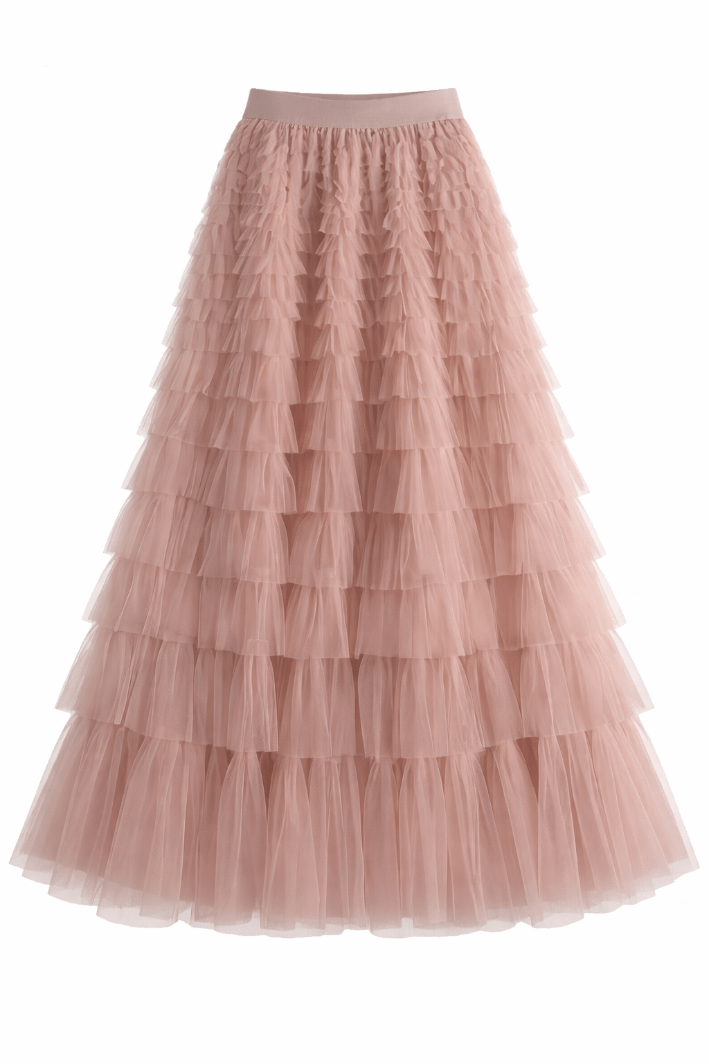 DUNE ROAD_FAIRYTALE TIERED RUFFLE TULLE MESH SKIRT PINK _ FAIRYTALE TIERED RUFFLE TULLE MESH SKIRT PINK _ Ebony Boutique NZ