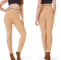 DUNE ROAD_GLOW FIT FLEECE LINED THERMAL TIGHTS PLUS SIZE SINGLE SEAM NUDE/BLACK _ GLOW FIT FLEECE LINED THERMAL TIGHTS PLUS SIZE SINGLE SEAM NUDE/BLACK _ Ebony Boutique NZ