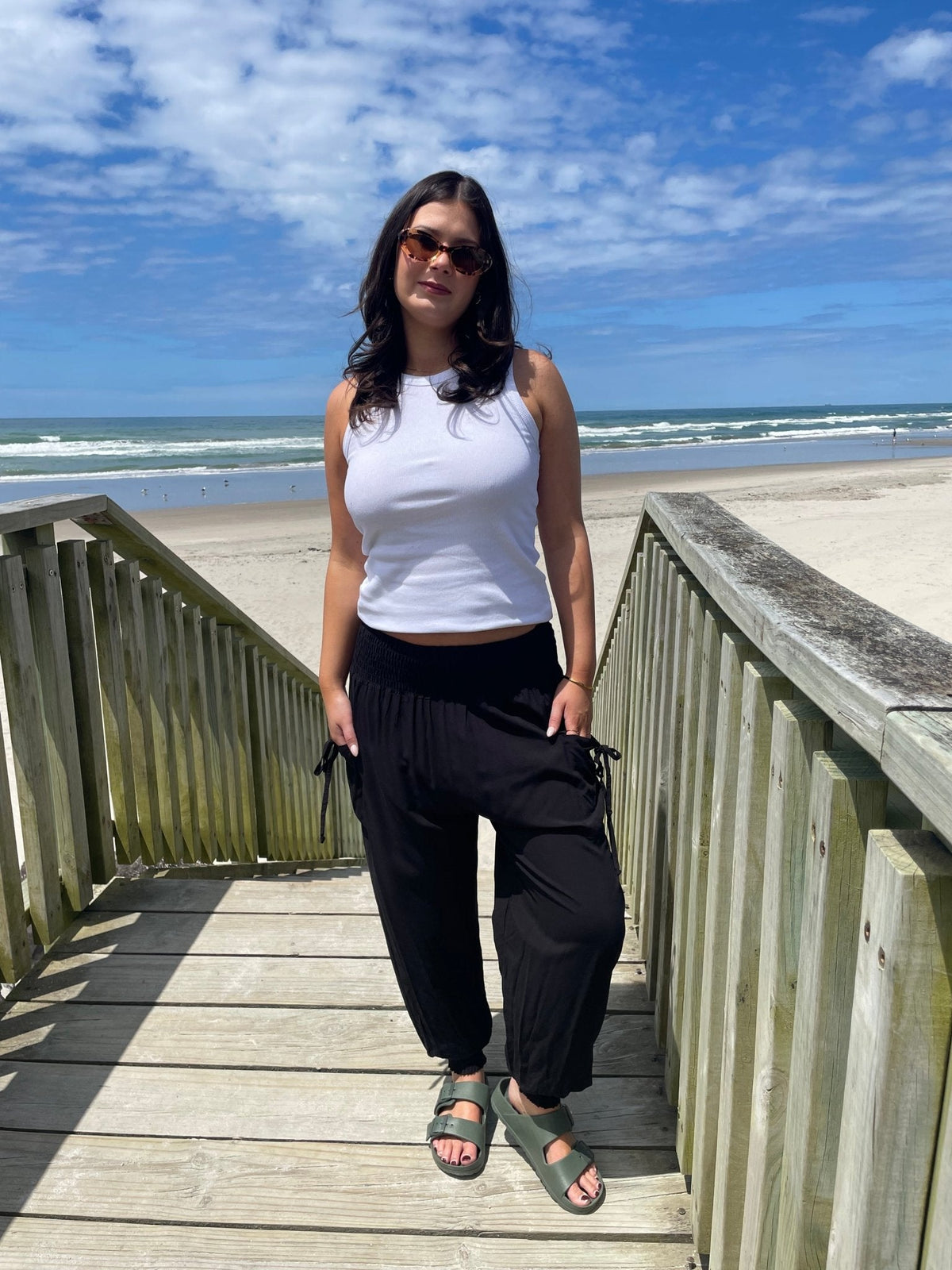 HAREM PANT VISCOSE TIE UP POCKET BLACK_by_DUNE ROAD_women's_in_New Zealand_ DUNE ROAD_HAREM PANT VISCOSE TIE UP POCKET BLACK _ HAREM PANT VISCOSE TIE UP POCKET BLACK _ Ebony Boutique NZ _