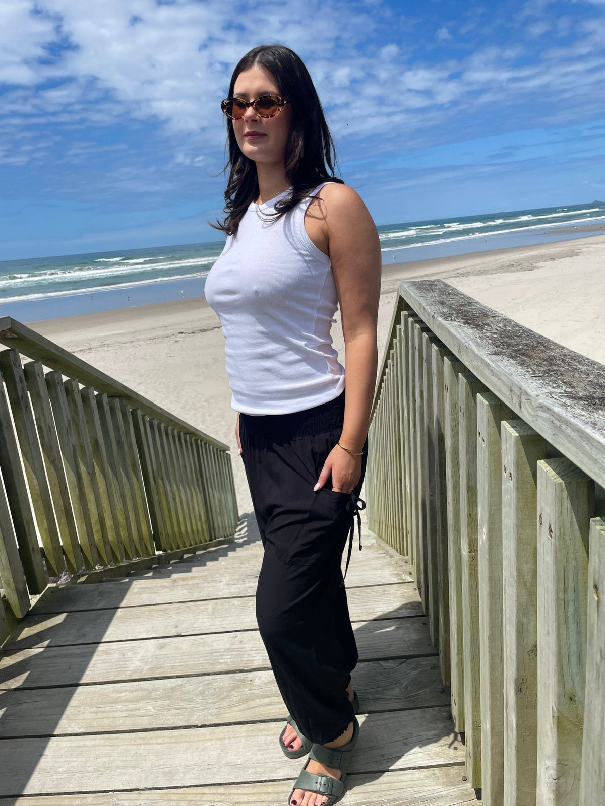 HAREM PANT VISCOSE TIE UP POCKET BLACK_by_DUNE ROAD_women's_in_New Zealand_ DUNE ROAD_HAREM PANT VISCOSE TIE UP POCKET BLACK _ HAREM PANT VISCOSE TIE UP POCKET BLACK _ Ebony Boutique NZ _
