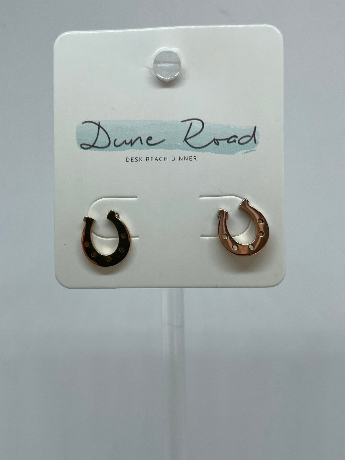 DUNE ROAD_HORSESHOE ROSE GOLD EARRINGS _ HORSESHOE ROSE GOLD EARRINGS _ Ebony Boutique NZ