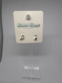 DUNE ROAD_MUSIC NOTE SILVER EARRNGS STUD _ MUSIC NOTE SILVER EARRNGS STUD _ Ebony Boutique NZ