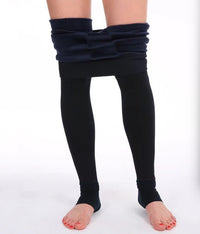 OPEN TOE FLEECE LEGGINGS BLACK_by_DUNE ROAD_women's_in_New Zealand_ OPEN TOE FLEECE LEGGINGS BLACK _