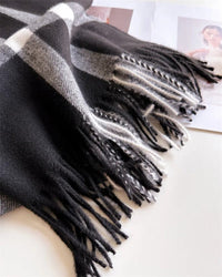 OXFORD WINTER SCARF BLACK_by_DUNE ROAD_women's_in_New Zealand_ OXFORD WINTER SCARF BLACK _