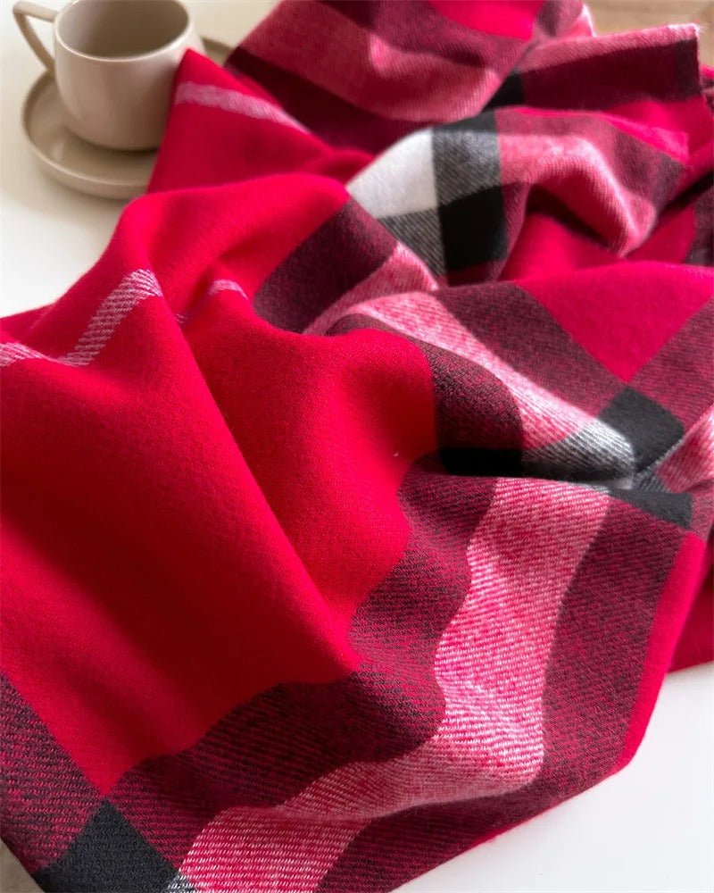 OXFORD WINTER SCARF RED_by_DUNE ROAD_women's_in_New Zealand_ OXFORD WINTER SCARF RED _