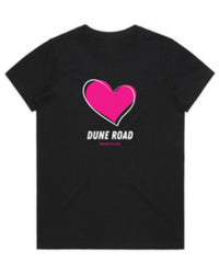 DUNE ROAD_PINK HEART ORGANIC COTTON TEE _ PINK HEART ORGANIC COTTON TEE _ Ebony Boutique NZ