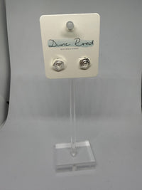 DUNE ROAD_ROSE SILVER EARRNGS STUD _ ROSE SILVER EARRNGS STUD _ Ebony Boutique NZ