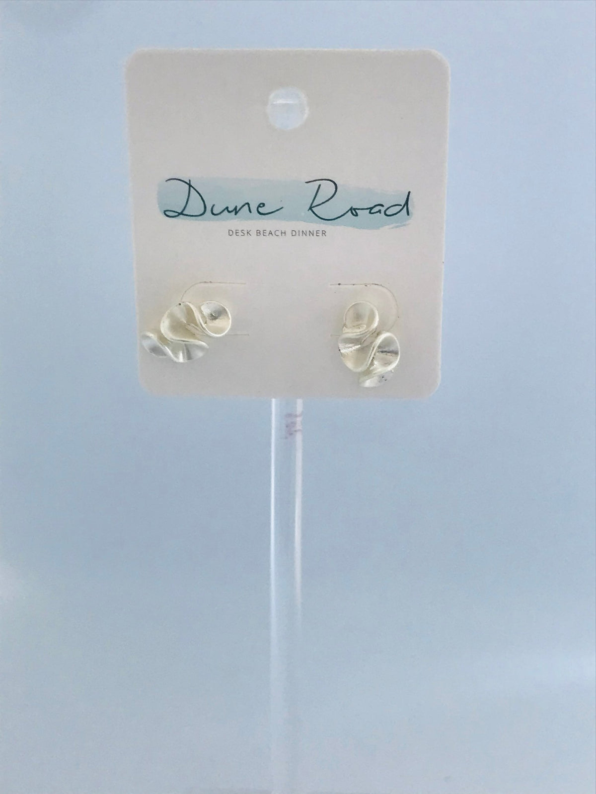 DUNE ROAD_SCRUNCHIE EARRING SILVER _ SCRUNCHIE EARRING SILVER _ Ebony Boutique NZ