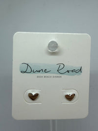 DUNE ROAD_SMALL HEART SILVER EARRINGS STUD _ SMALL HEART SILVER EARRINGS STUD _ Ebony Boutique NZ