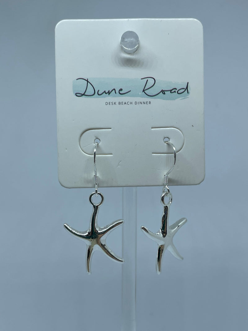 DUNE ROAD_STARFISH STERLING SILVER EARRINGS _ STARFISH STERLING SILVER EARRINGS _ Ebony Boutique NZ