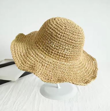 DUNE ROAD_SUNHAT FOLDABLE STRAW WIDE BRIM _ SUNHAT FOLDABLE STRAW WIDE BRIM _ Ebony Boutique NZ