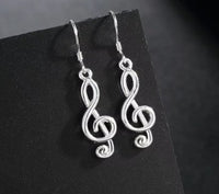 DUNE ROAD_TREBLE CLEF STERLING SILVER EARRINGS _ TREBLE CLEF STERLING SILVER EARRINGS _ Ebony Boutique NZ