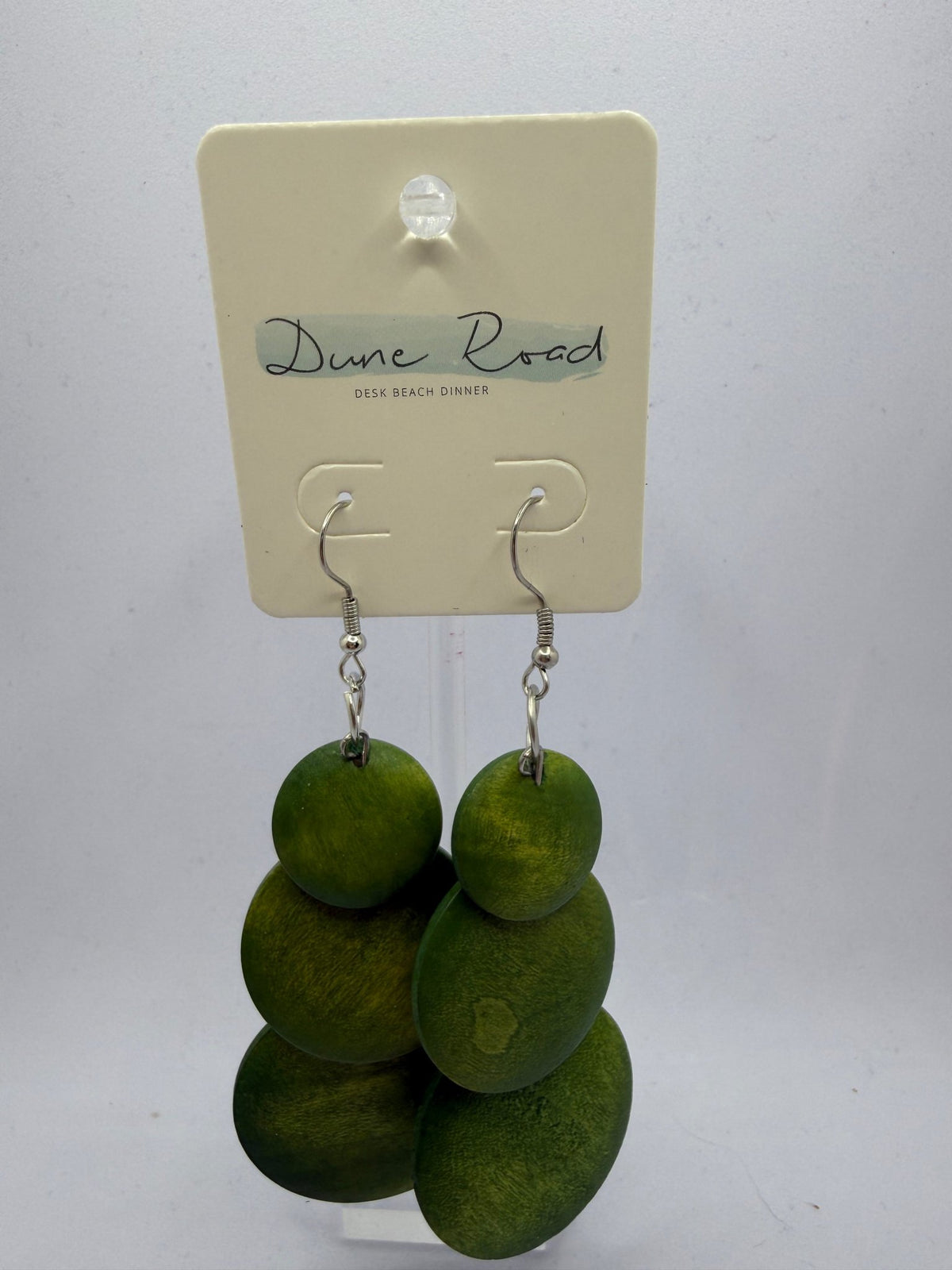DUNE ROAD_TRIPLE CIRCLE EARRINGS GREEN _ TRIPLE CIRCLE EARRINGS GREEN _ Ebony Boutique NZ