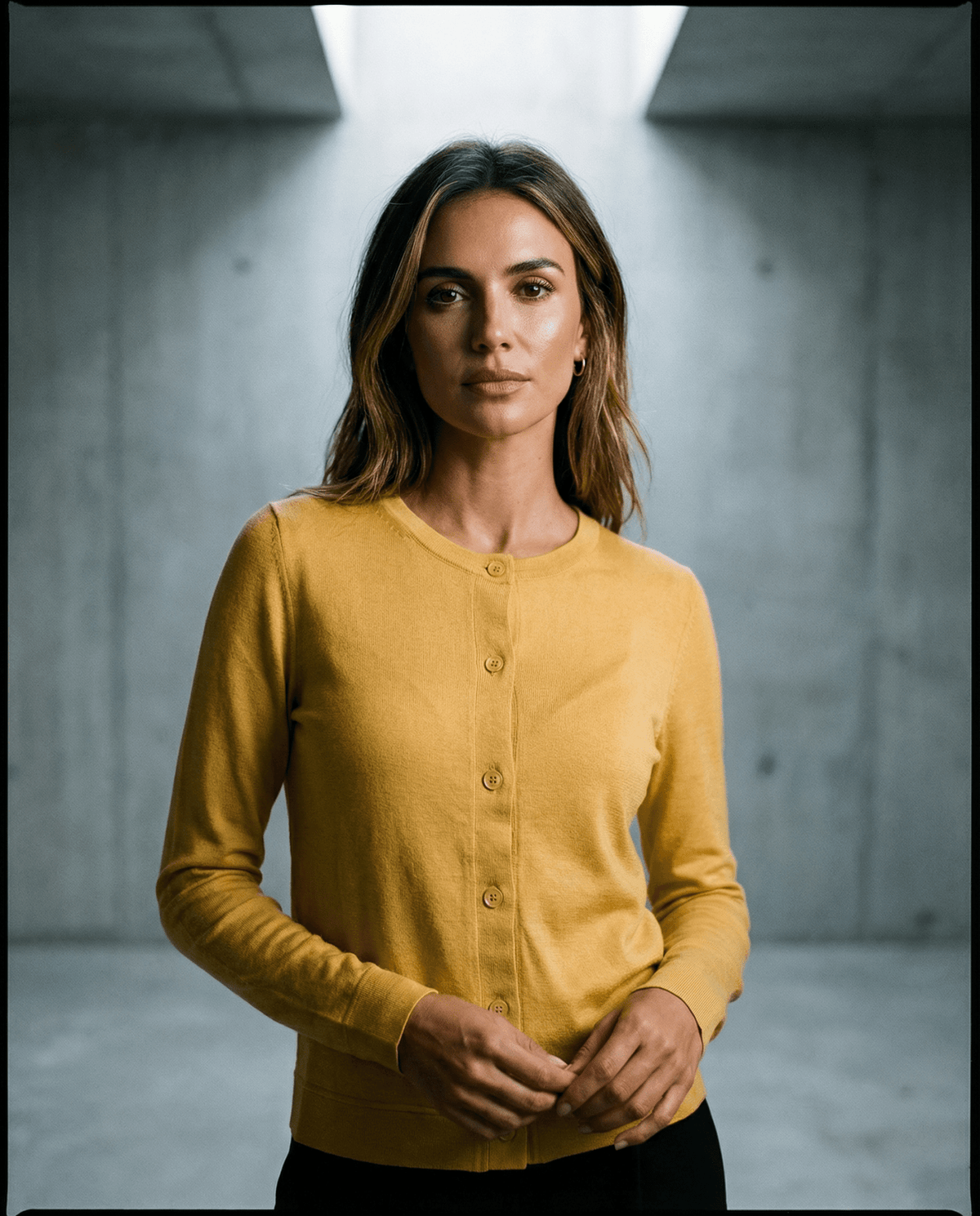 MERINO BUTTON CARDIGAN WOMENS LONG SLEEVE BUTTERCUP EBAS501_by_EBONY_women's_in_New Zealand_ MERINO BUTTON CARDIGAN WOMENS LONG SLEEVE BUTTERCUP EBAS501 _