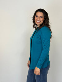 EBONY_MERINO MID LENGTH EDGE TO EDGE WOMENS CARDIGAN DRAGONFLY _ MERINO MID LENGTH EDGE TO EDGE WOMENS CARDIGAN DRAGONFLY _ Ebony Boutique NZ