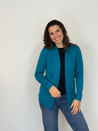 EBONY_MERINO MID LENGTH EDGE TO EDGE WOMENS CARDIGAN DRAGONFLY _ MERINO MID LENGTH EDGE TO EDGE WOMENS CARDIGAN DRAGONFLY _ Ebony Boutique NZ