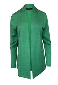 EBONY_MERINO MID LENGTH EDGE TO EDGE WOMENS CARDIGAN VERDE _ MERINO MID LENGTH EDGE TO EDGE WOMENS CARDIGAN VERDE _ Ebony Boutique NZ