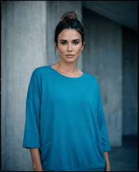 MERINO SWEATER WITH FRONT POCKETS & 3/4 SLEEVES DRAGONFLY EBAS483DRA_by_EBONY_women's_in_New Zealand_ MERINO SWEATER WITH FRONT POCKETS & 3/4 SLEEVES DRAGONFLY EBAS483DRA _