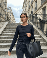 MERINO TUCK PLEAT TOP WOMENS LONG SLEEVES ROUND NECK FRENCH NAVY EBAS608_by_EBONY_women's_in_New Zealand_ MERINO TUCK PLEAT TOP WOMENS LONG SLEEVES ROUND NECK FRENCH NAVY EBAS608 _