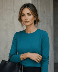 WOMENS 100% MERINO (210) LONG SLEEVE CREW TOP DRAGONFLY EBAS553_by_EBONY_women's_in_New Zealand_ WOMENS 100% MERINO (210) LONG SLEEVE CREW TOP DRAGONFLY EBAS553 _