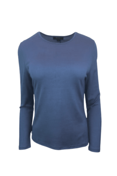 EBONY_WOMENS 100% MERINO (210) LONG SLEEVE CREW TOP MIDNIGHT _ WOMENS 100% MERINO (210) LONG SLEEVE CREW TOP MIDNIGHT _ Ebony Boutique NZ