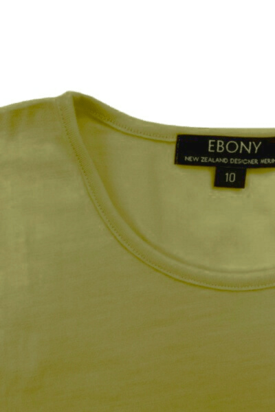 EBONY_WOMENS 100% MERINO (210) LONG SLEEVE CREW TOP SUMMER PEAR _ WOMENS 100% MERINO (210) LONG SLEEVE CREW TOP SUMMER PEAR _ Ebony Boutique NZ